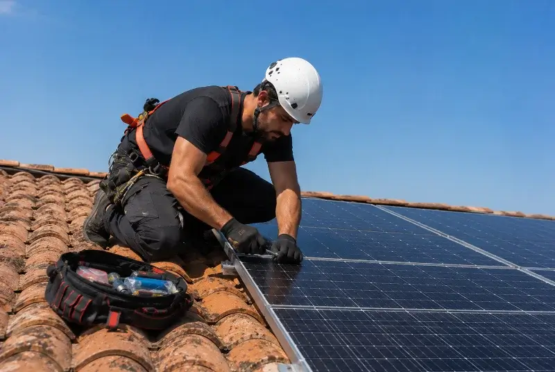 Maintenance et monitoring de panneaux solaires à Saint-Xandre